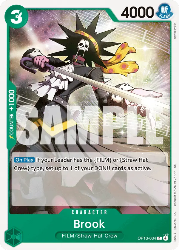 Brook, Carrying On His Will OP13-034