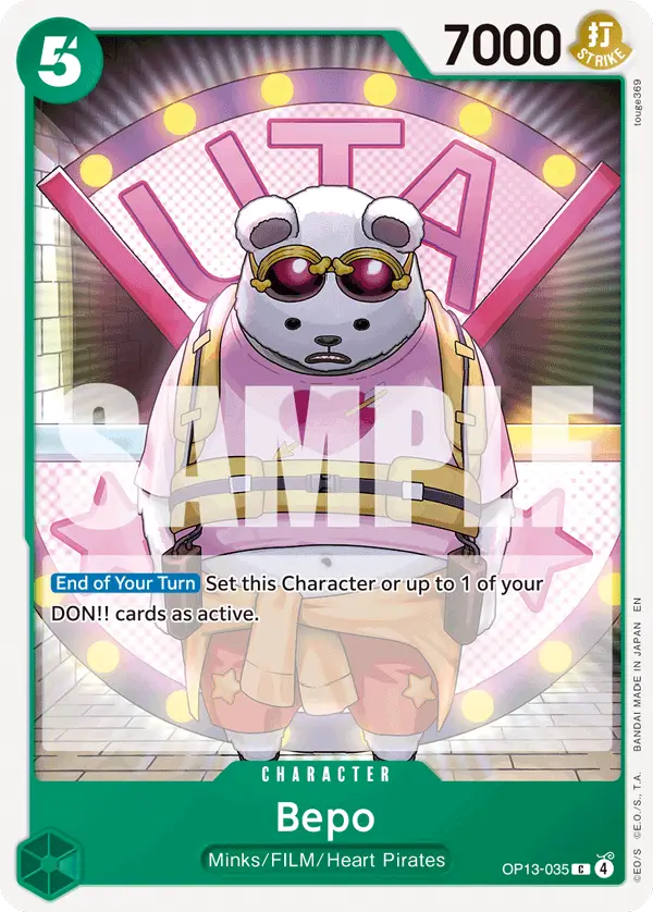 Bepo, Carrying On His Will OP13-035