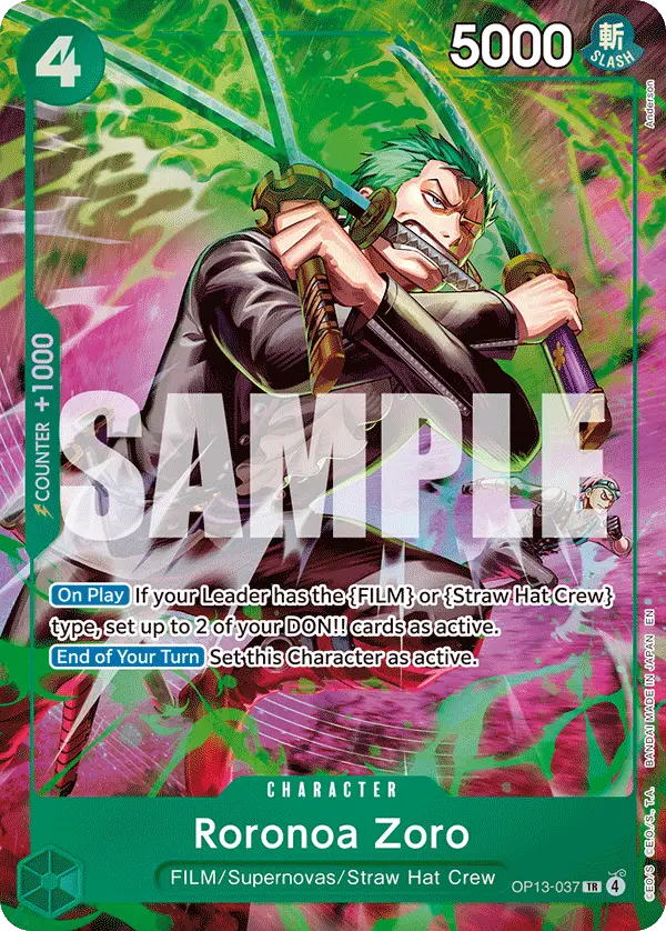 Roronoa Zoro, Adventure on Kami's Island OP13-037