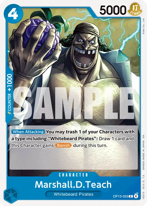 Marshall.D.Teach, Carrying On His Will OP13-053