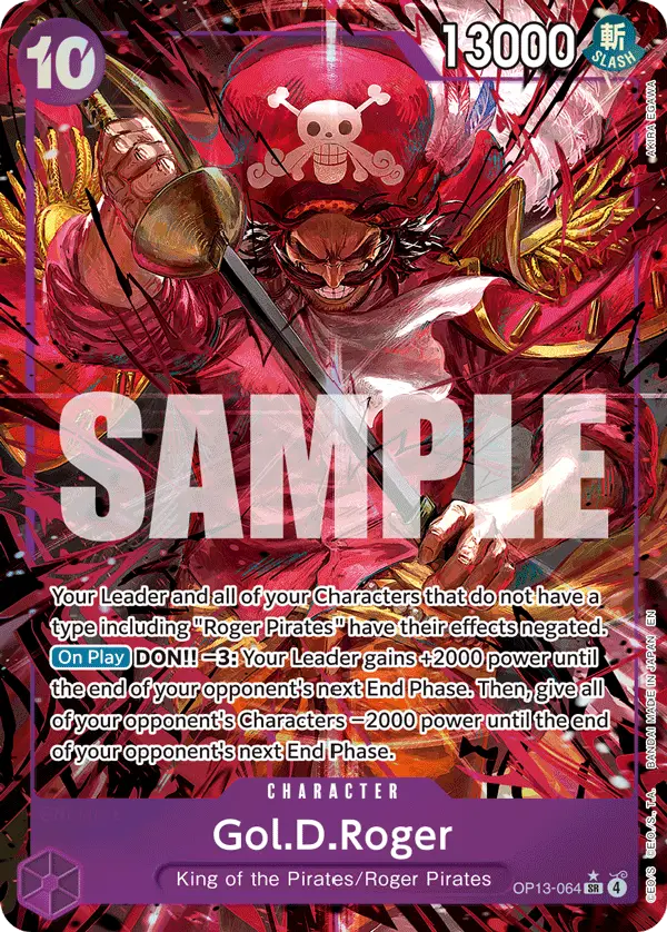 Gol.D.Roger (Alt Art), Carrying On His Will OP13-064