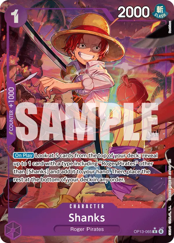 Shanks (Alt Art), Carrying On His Will OP13-065