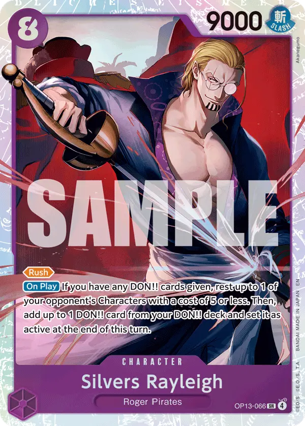 Silvers Rayleigh, Carrying On His Will OP13-066