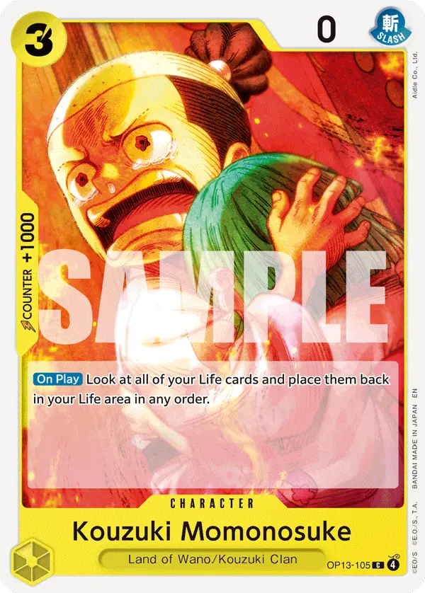Kouzuki Momonosuke, Carrying On His Will OP13-105