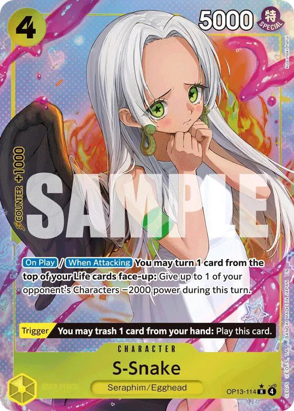 S-Snake (Alt Art), Carrying On His Will OP13-114