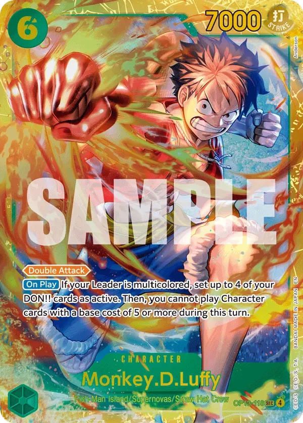 Monkey.D.Luffy, Carrying On His Will OP13-118