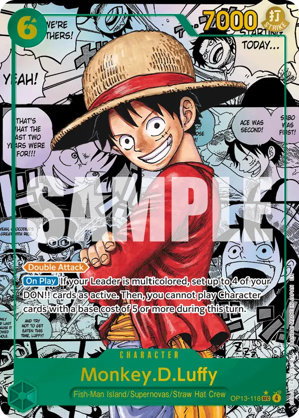 Monkey.D.Luffy (Super Alternate Art), Carrying On His Will OP13-118