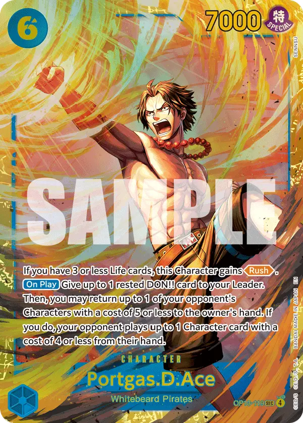 Portgas.D.Ace, Carrying On His Will OP13-119
