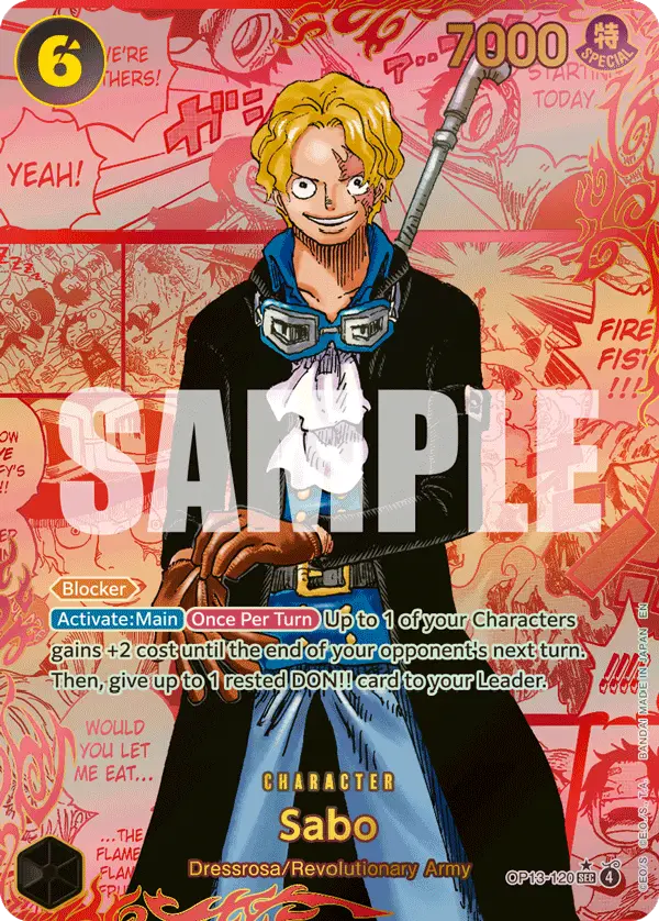 Sabo (Red Super Alternate Art), Carrying On His Will OP13-120