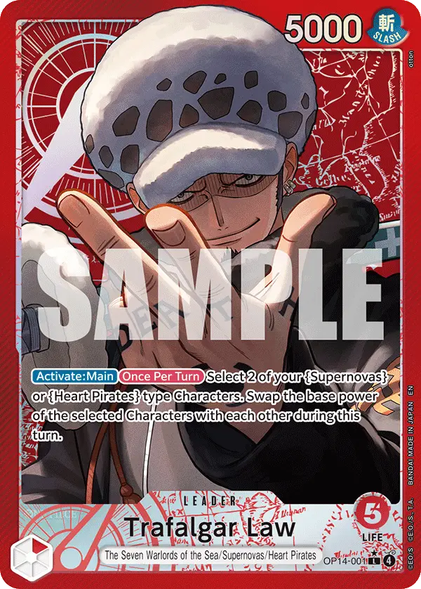 Trafalgar Law (Alt Art), The Azure Sea's Seven OP14-001