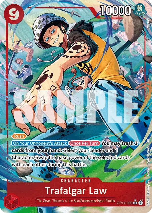 Trafalgar Law (Alt Art), The Azure Sea's Seven OP14-009