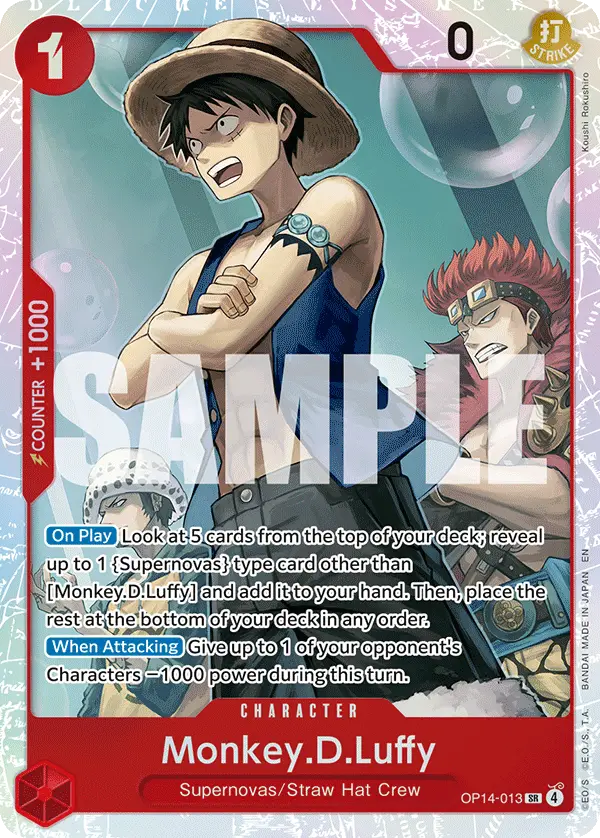 Monkey.D.Luffy, The Azure Sea's Seven OP14-013