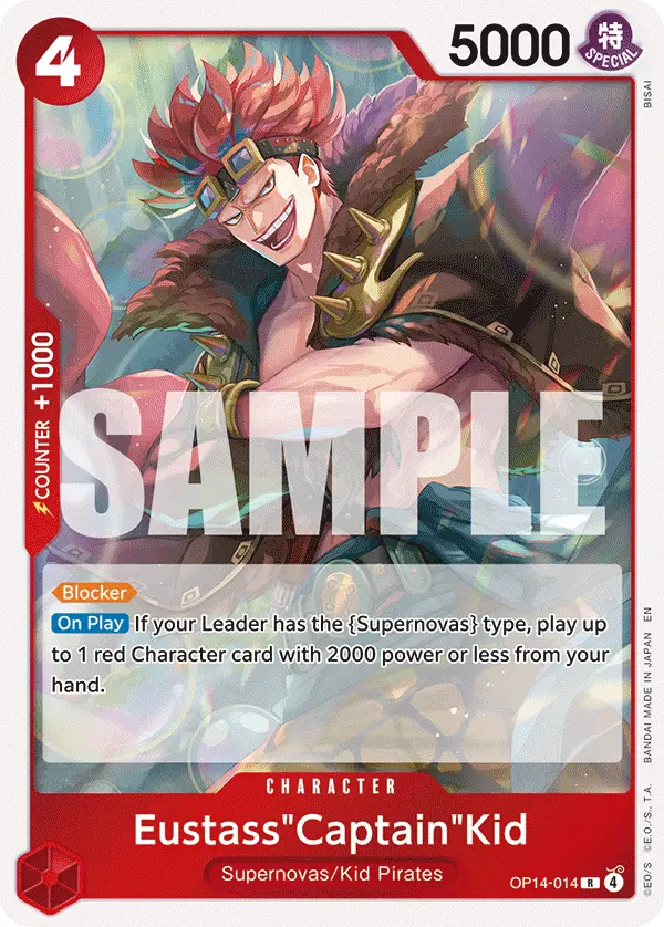 Eustass"Captain"Kid, The Azure Sea's Seven OP14-014