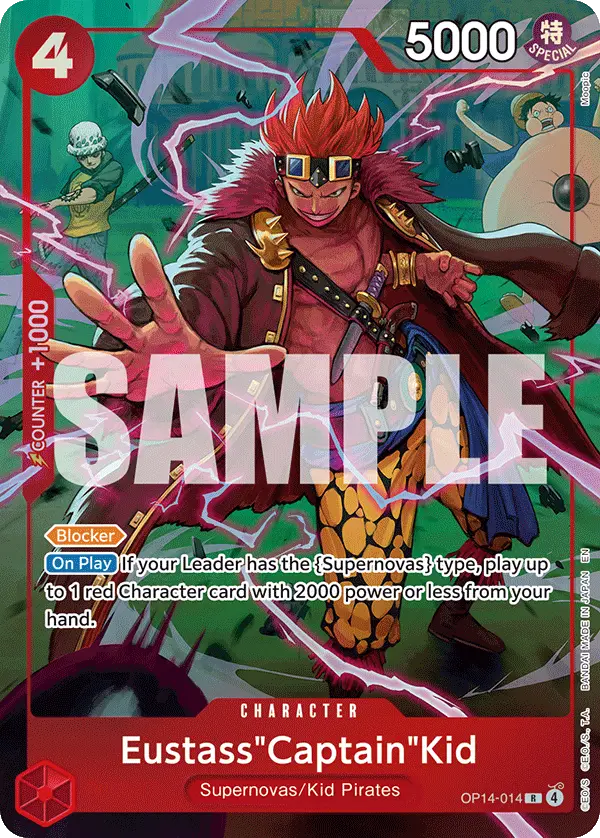Eustass"Captain"Kid (One Piece Card Game Illustration Box Vol. 8), One Piece Promotion Cards OP14-014