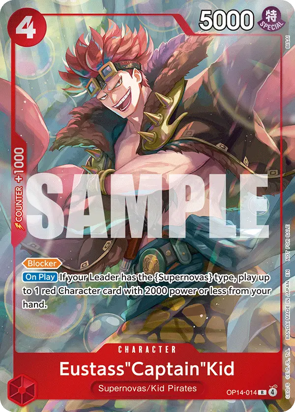 Eustass"Captain"Kid (Dash Pack), The Azure Sea's Seven OP14-014