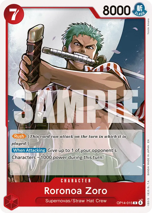 Roronoa Zoro, The Azure Sea's Seven OP14-015