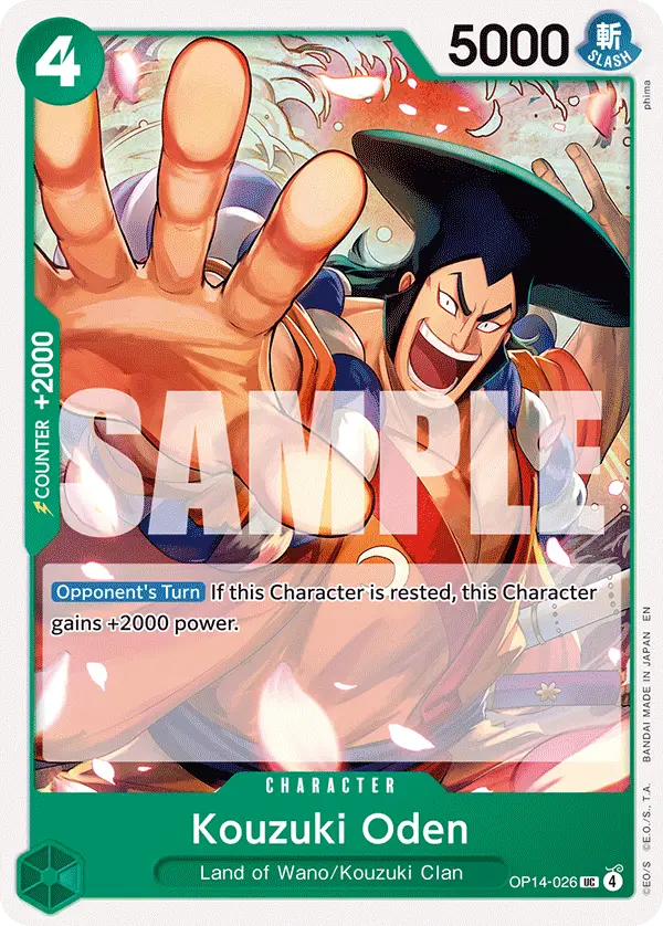 Kouzuki Oden, The Azure Sea's Seven OP14-026