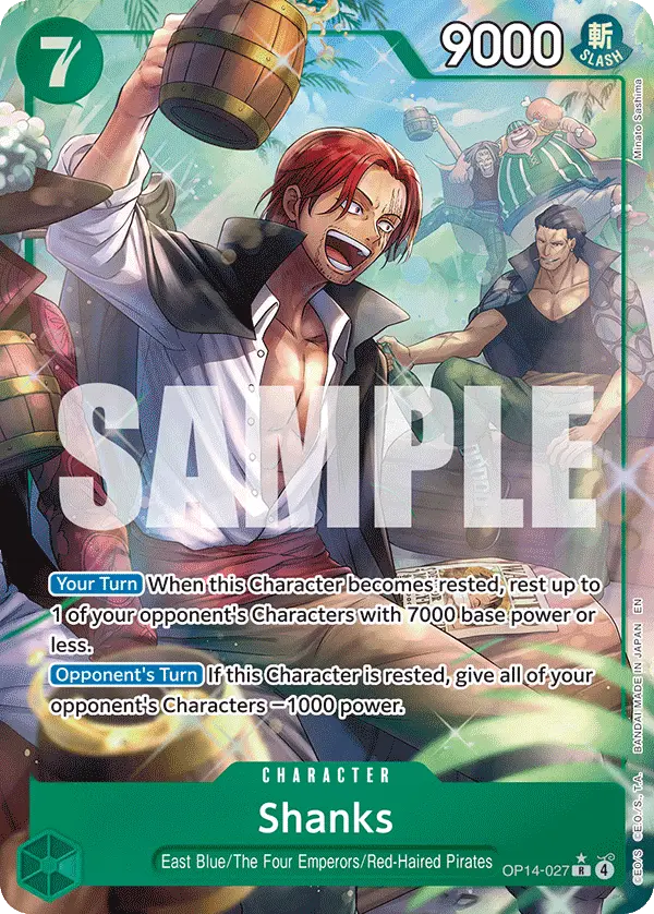 Shanks (Alt Art), The Azure Sea's Seven OP14-027