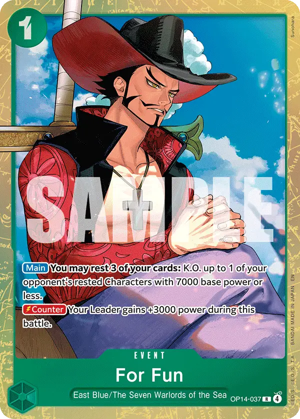 For Fun (Premium Card Collection -Best Selection Vol. 6-), One Piece Promotion Cards OP14-037