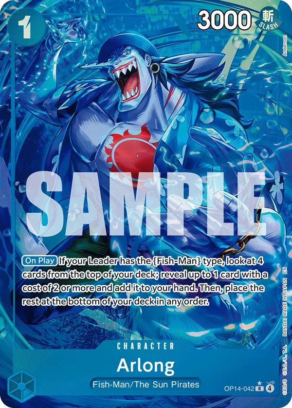Arlong (Alt Art), The Azure Sea's Seven OP14-042
