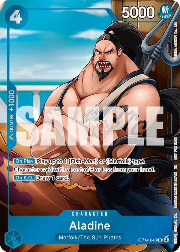 Aladine (Dash Pack), The Azure Sea's Seven OP14-043