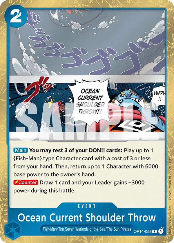 Ocean Current Shoulder Throw, The Azure Sea's Seven OP14-058
