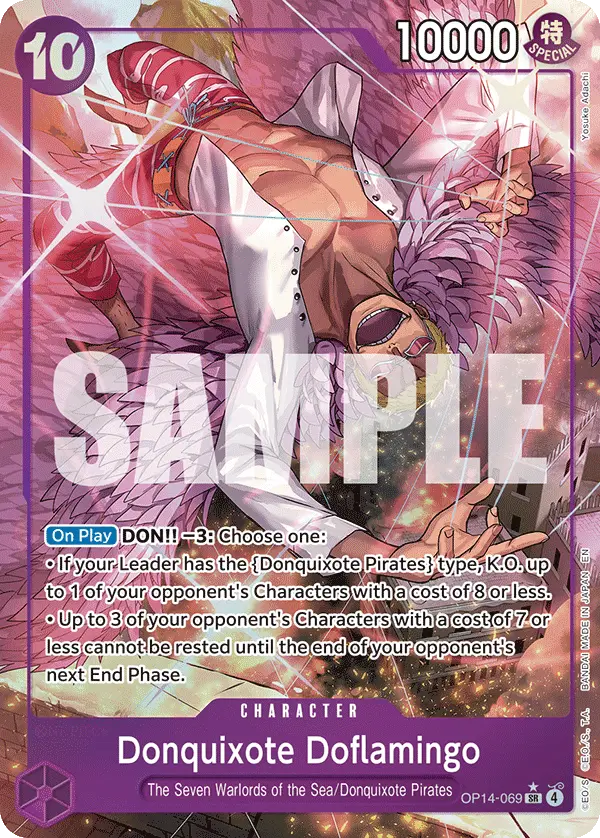 Donquixote Doflamingo (Alt Art), The Azure Sea's Seven OP14-069