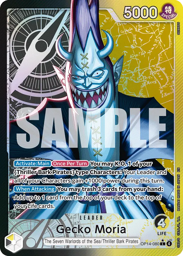 Gecko Moria (Alt Art), The Azure Sea's Seven OP14-080