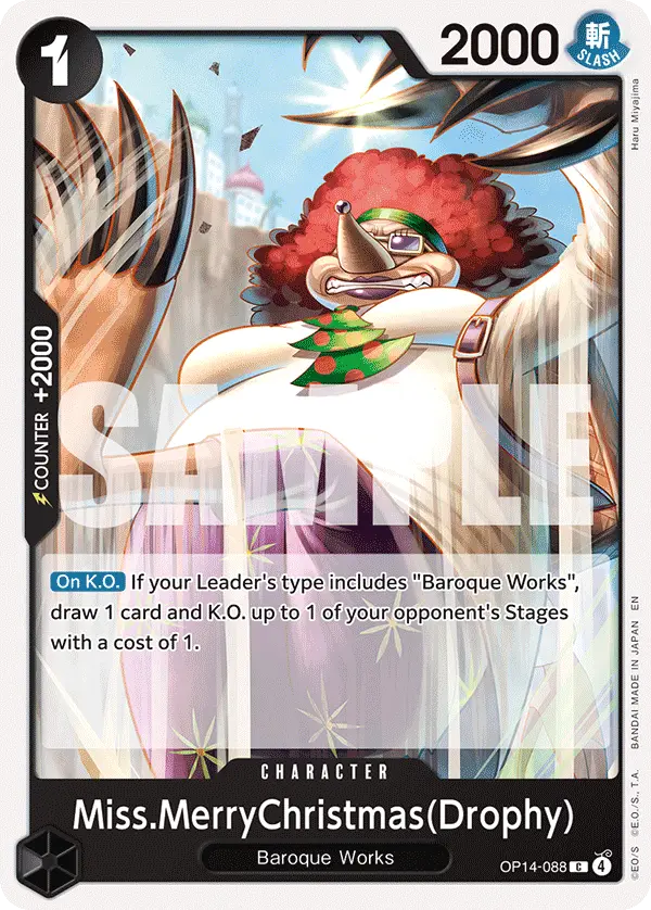Miss.MerryChristmas (Drophy), The Azure Sea's Seven Release Event Cards OP14-088