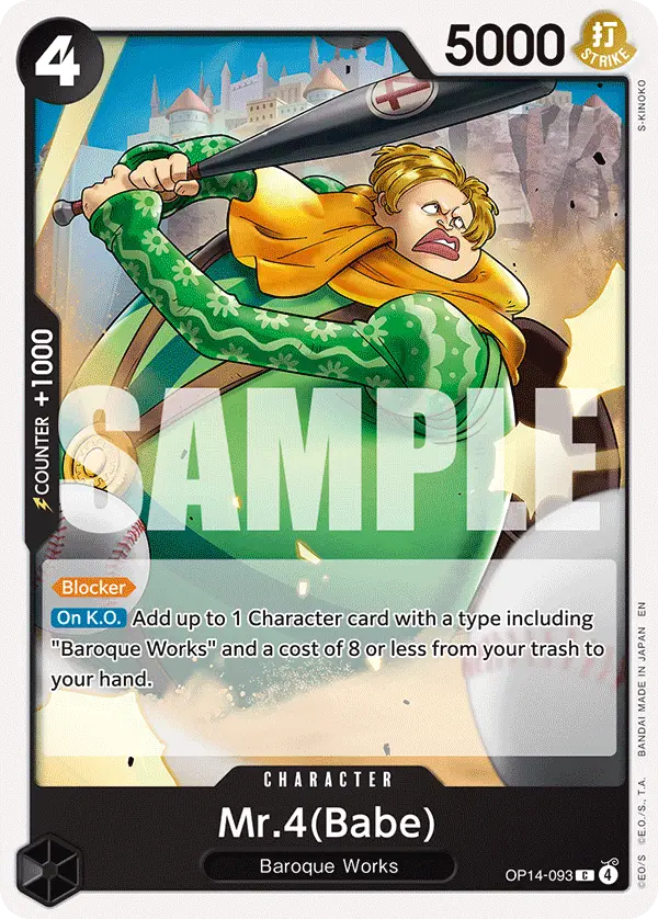 Mr.4 (Babe), The Azure Sea's Seven Release Event Cards OP14-093