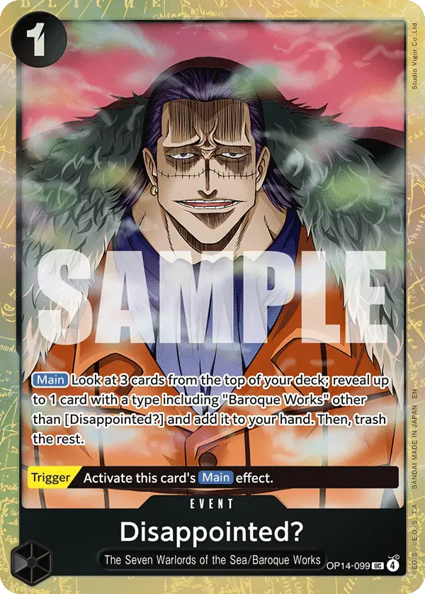 Disappointed? (Premium Card Collection -Best Selection Vol. 6-), One Piece Promotion Cards OP14-099