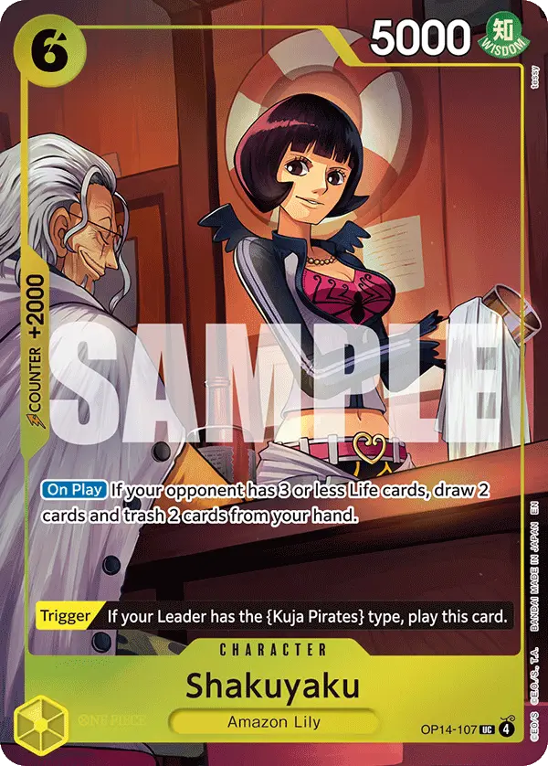 Shakuyaku (One Piece Card Game Illustration Box Vol. 7), One Piece Promotion Cards OP14-107