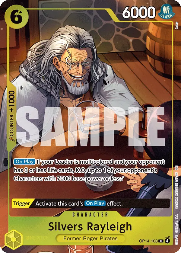 Silvers Rayleigh (One Piece Card Game Illustration Box Vol. 7), One Piece Promotion Cards OP14-108