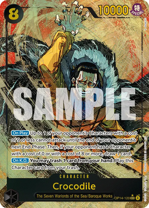 Crocodile (Alt Art), The Azure Sea's Seven OP14-120