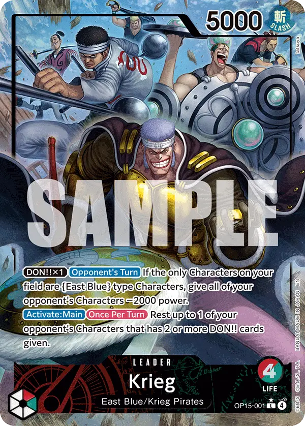 Krieg (Alt Art), Adventure on Kami's Island OP15-001