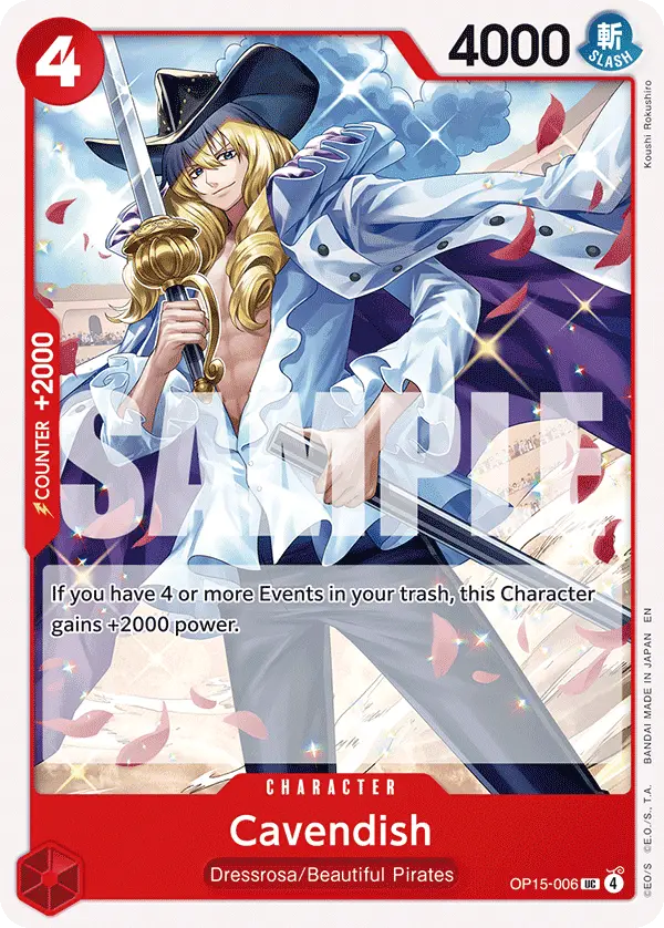 Cavendish, Adventure on Kami's Island OP15-006