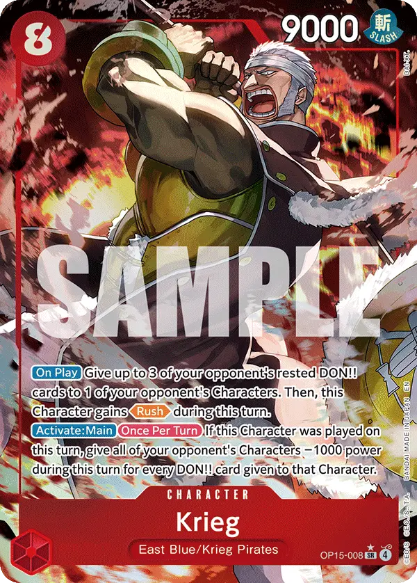 Krieg (Alt Art), Adventure on Kami's Island OP15-008