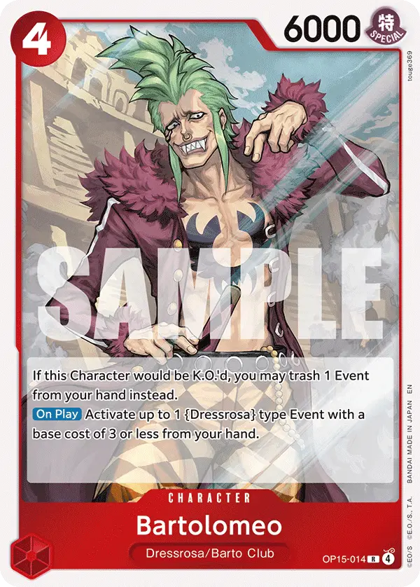 Bartolomeo, Adventure on Kami's Island OP15-014