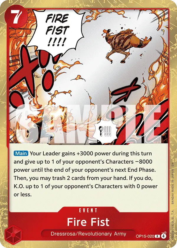 Fire Fist, Adventure on Kami's Island OP15-020