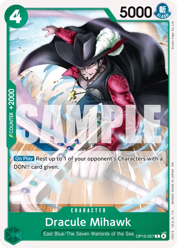 Dracule Mihawk, Adventure on Kami's Island OP15-027