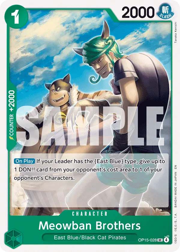 Meowban Brothers, Adventure on Kami's Island OP15-028