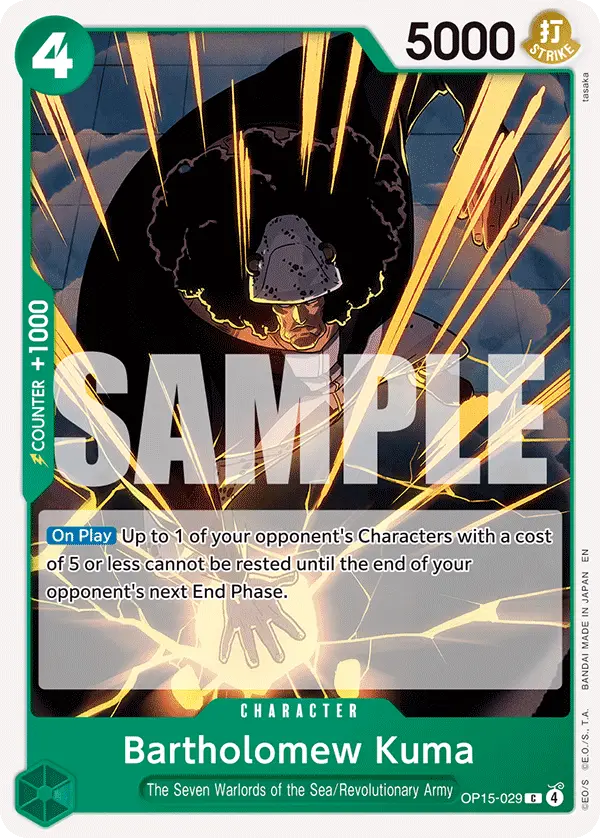 Bartholomew Kuma, Adventure on Kami's Island OP15-029