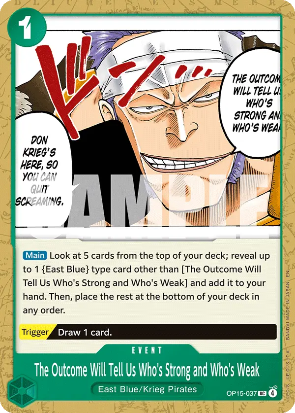 The Outcome Will Tell Us Who's Strong and Who's Weak, Adventure on Kami's Island OP15-037
