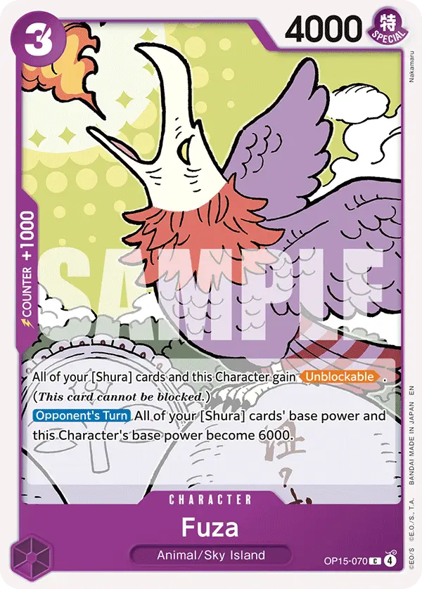 Fuza, Adventure on Kami's Island OP15-070