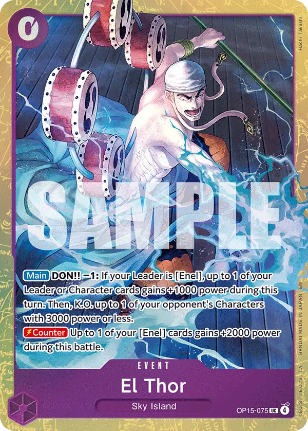 El Thor (Premium Card Collection -Best Selection Vol. 6-), One Piece Promotion Cards OP15-075