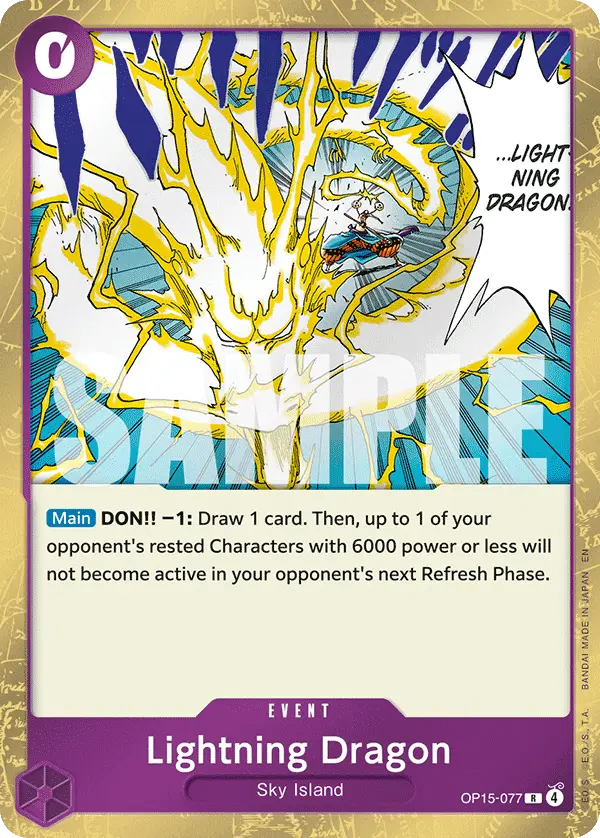 Lightning Dragon, Adventure on Kami's Island OP15-077
