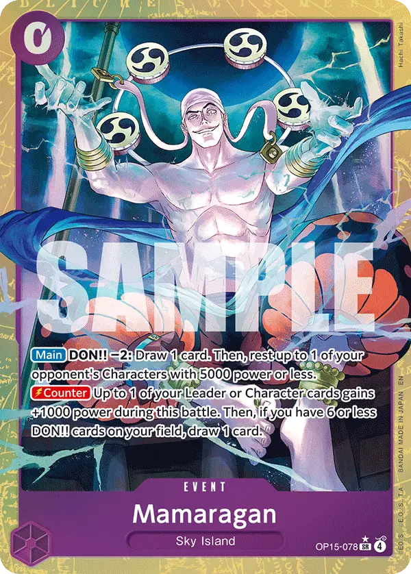 Mamaragan (Alt Art), Adventure on Kami's Island OP15-078