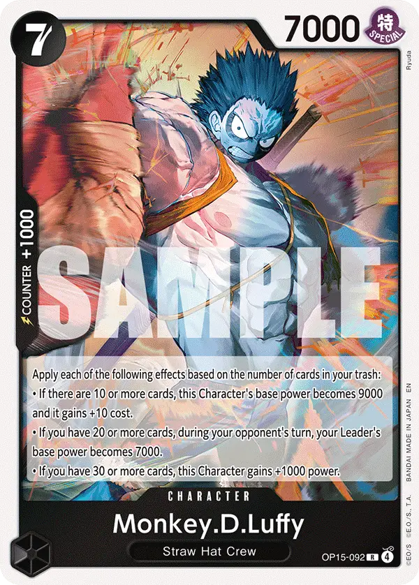 Monkey.D.Luffy, Adventure on Kami's Island OP15-092