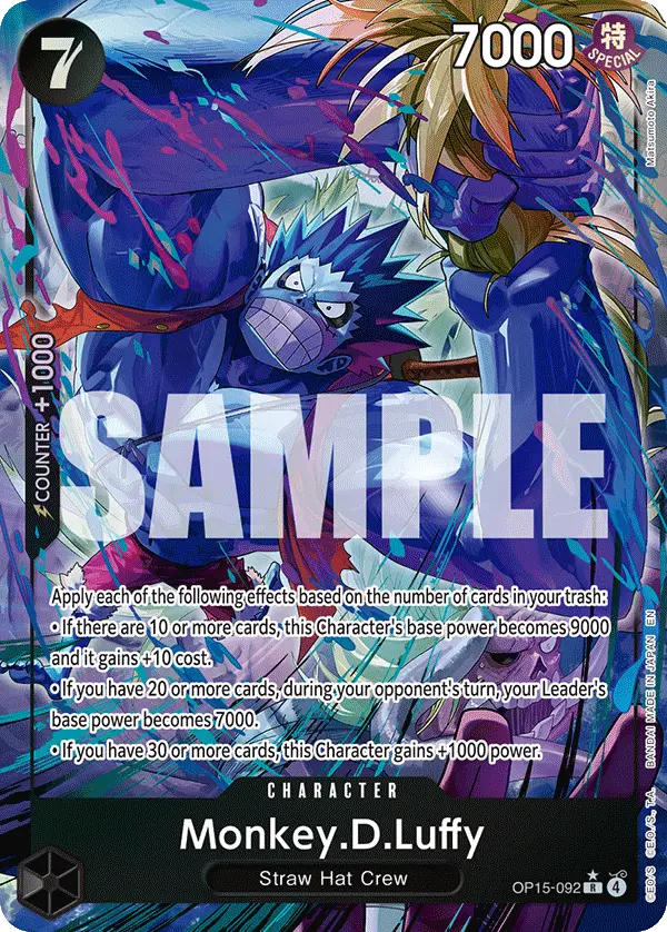 Monkey.D.Luffy (Alt Art), Adventure on Kami's Island OP15-092