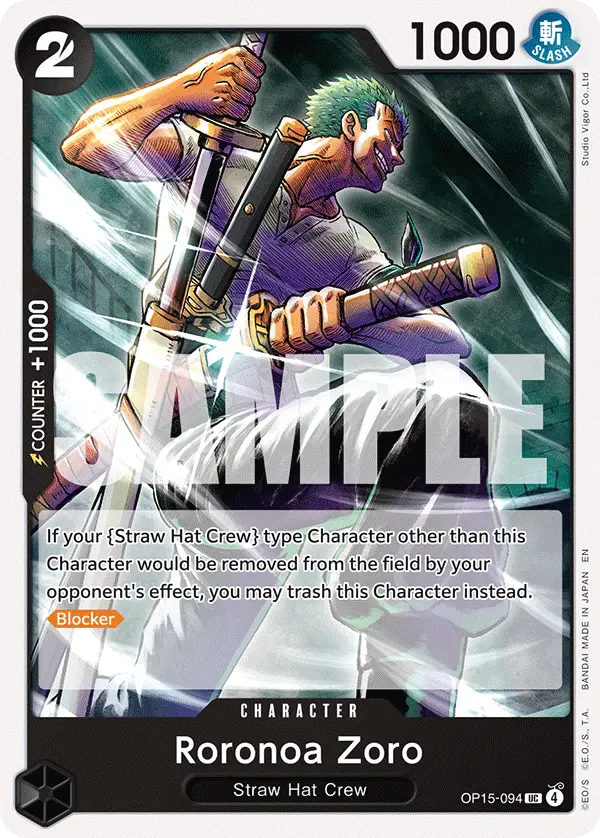 Roronoa Zoro, Adventure on Kami's Island OP15-094
